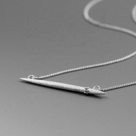 925-Sterling-Horizontal-Needle-Shape-Silver-Necklace (1)